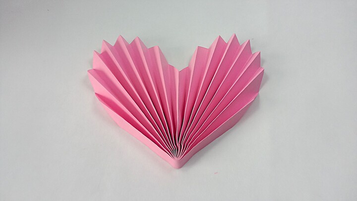 Easy Accordion Folded Paper Heart ❤️ | DIY Origami Heart Tutorial