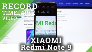 How to Create Timelapse Video in XIAOMI Redmi Note 9 - Record Timelapse