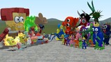 CURSED SPONGEBOB VS ALL ROBLOX RAINBOW FRIENDS In Garry's Mod!