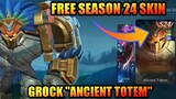 Confirmed Free Season 24 Skin is GROCK "Ancient Totem" | MLBB