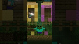 DON'T GET AN ARROW CHALLENGE! #2 Herobrine vs. Mutant Zombie - funny minecraft animation #cartoon