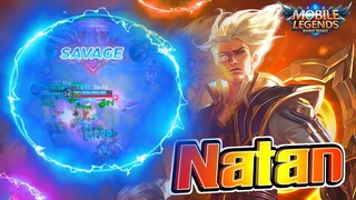 Natan แครี่ที่เก็บ SAVAGE ชิวๆดาเมจแรงมาก │ NATAN MOBILE LEGENDS