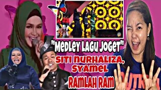 SITI NURHALIZA, SYAMEL, RAMLAH RAM - " MEDLEY LAGU JOGET " || REACTION || Filipina React Channel