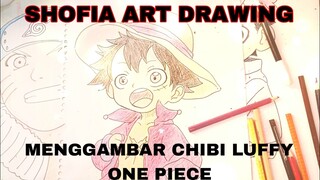 menggambar chibi luffy one piece