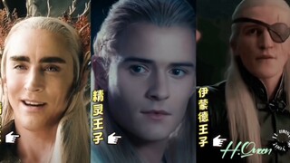 三位银发美男，这都是什么神仙美颜啊，精灵国王颜值简直逆天，精灵王子自带柔光滤镜，伊蒙德王子邪魅帅气。