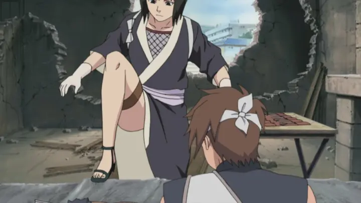 Shizune is embarrassed to show her legs - Naruto Shippuden