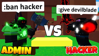 ADMIN ปะทะ HACKER ใน Roblox BedWars