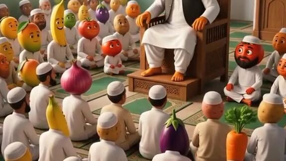 AI Tomato Father SonAI 动画 父子故事 Story 🍅 | Pakistani AI Animation