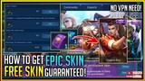 Free Epic Skin 100% Guaranteed | Mobile Legends Tutorial