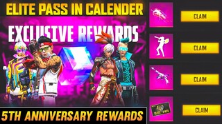 Free Fire 5th Anniversary Rewards | How To Claim 5th Anniversary Free Rewards | FF Anniversary 2022