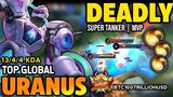 URANUS BEST BUILD 2022 | TOP GLOBAL URANUS GAMEPLAY | MOBILE LEGENDS✓