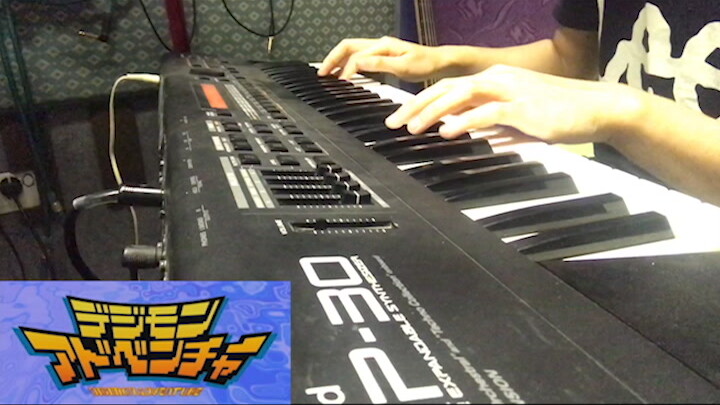 [ดนตรี]เล่น <BUTTER-FLY> บนคีย์บอร์ด|<Digimon>