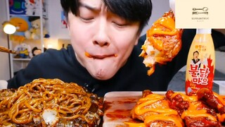 Mukbang đùi gà sốt mayonnaise p2 #anngon