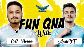FUN QnA WITH @Cr7 HORAA | SKYLIGHTZ GAMING NEPAL
