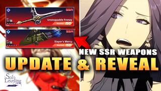 NEW SSR CRAFTING WEAPONS!!!!!! NEW UPDATE IS HUGE & DEVS LIVE STREAM REVEAL! (Solo Leveling Arise)