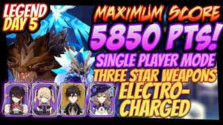 5850 DAY 5 - Legend of the Vagabond MAXIMUM SCORE WITH 3 STARS WEAPON