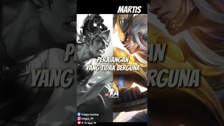 Percakapan Hero Gatot kaca Dan Martis Mobile Legends Indonesia #shorts