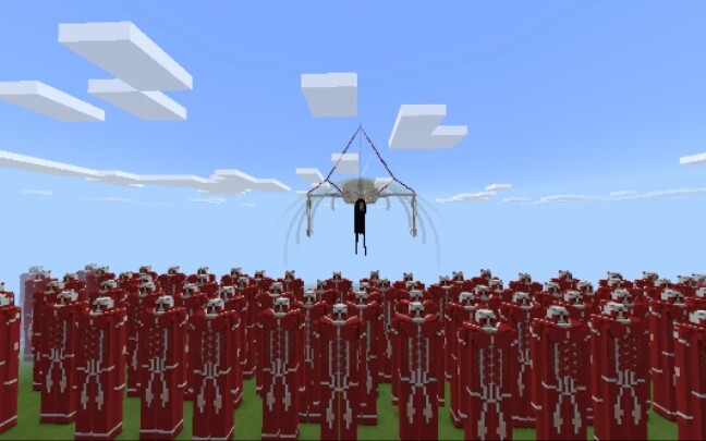 [Minecraft] Try your best to restore the original ancestor giant Eren Yeager one to one (full height