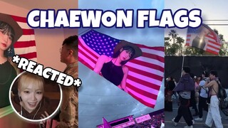 the trending le sserafim's chaewon flags goes viral