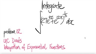 UC Davis #12: exp integrate ∫(27e^(9x) + e^(12x))^(1/3) dx