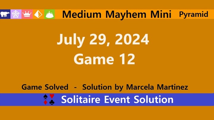 Medium Mayhem Mini Game #12 | July 29, 2024 Event | Pyramid