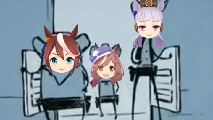 ม้าตัวเล็กสามตัวมาถึงโรงเตี๊ยม