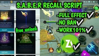 NEW S.A.B.E.R RECALL SCRIPT TUTORIAL | MOBILE LEGENDS