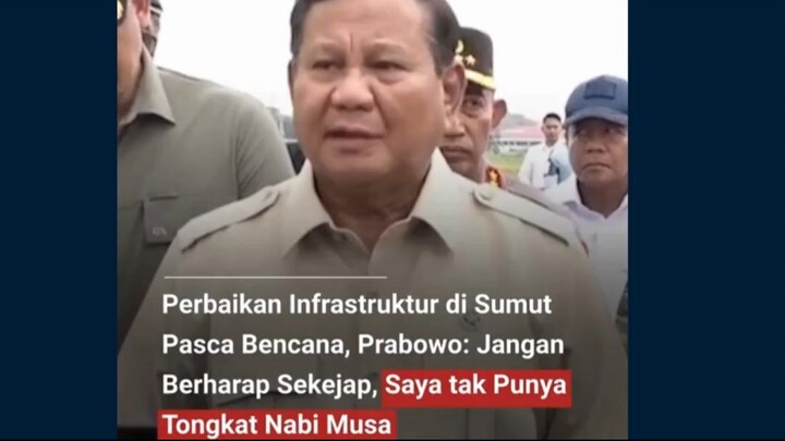 Presiden RI Prabowo Subianto memastikan pemerintah akan melakukan perbaikan infrastruktur usai banji