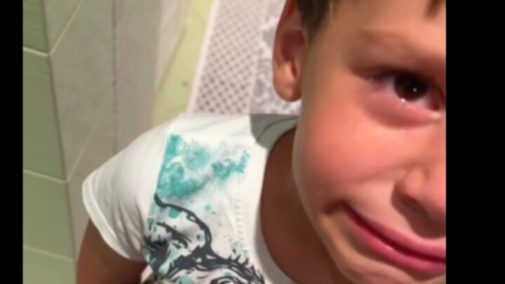 Why are you crying? Because you're scrubbing the toilet.