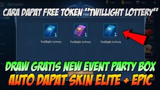 CARA DRAW GRATIS LAGI DI EVENT TERBARU MLBB + CARA DAPAT SKIN ELITE & EPIC DI EVENT PARTY BOX MLBB