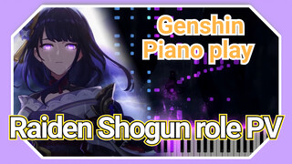 [Genshin Impact Piano play] Raiden Shogun role PV