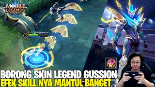 BORONG SKIN LEGEND GUSSION COSMIC GLEAM - EFEK ANIMASI DAN SKILL NYA KEREN BANGET! MOBILE LEGENDS