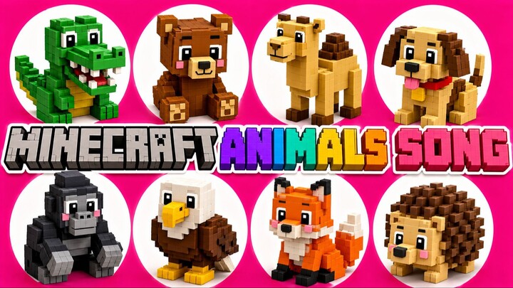 ABC Minecraft动物歌 | A-Z字母启蒙儿歌 | Fun Alphabet Song for Kids