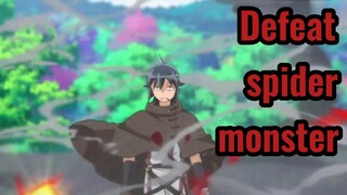 Defeat spider monster