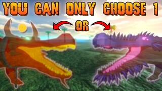 2 NEW SKINS FOR DS BUT YOU CAN ONLY KEEP 1! CHOOSE NOW! | Dinosaur Simulator