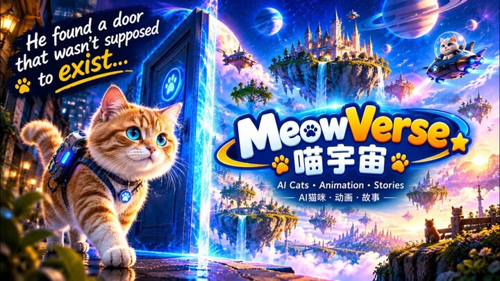 He Found a Door That Wasn’t Supposed to Exist… 🐱🌌 |       MeowVerse 喵宇宙