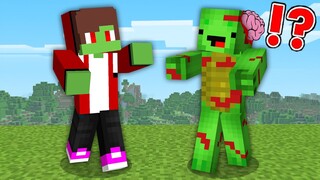 Mikey & JJ BITTEN And INFECTED By A ZOMBIE in Minecraft! (Maizen Mazien Mizen)