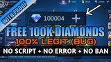 GET FREE 100K DIAMONDS BUG MOBILE LEGENDS 2021 | DIAMOND BUG | FREE DIAMONDS IN MOBILE LEGENDS
