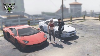 DITANTANG BALAPAN ! SKYLINE v LAMBORGHINI !! GTA V ROLEPLAY