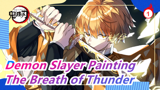 [Demon Slayer/Watercolor Painting]The Breath of Thunder/Never Choose the Easy Side Though it hurts_1