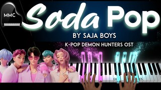 Soda Pop by Saja Boys (KPOP Demon Hunters OST) piano cover + sheet music + lyrics