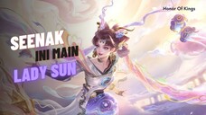 First Time Nyoba Lady Sun🗿 - Honor Of Kings Global Highlight