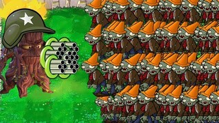 Plants vs Zombies - 99 Threepeater Vs 99 Gargantuar กับ Zomboss ทั้งหมด