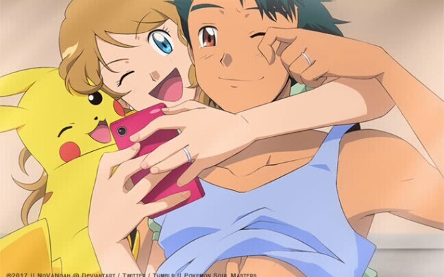 [Chi Na / Pokémon] Ash and Serena's oath of hooking