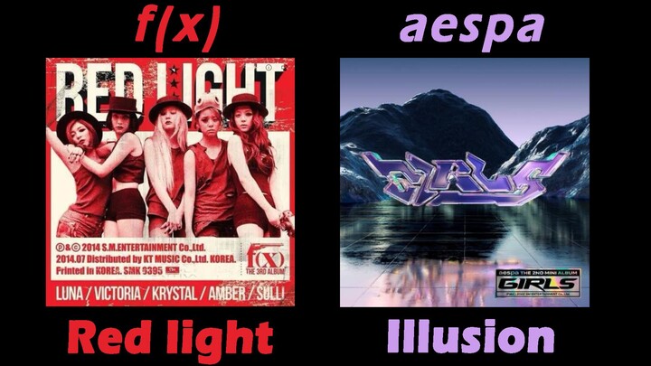 【f(x)×aespa】Illusion，但是Red light