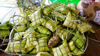 Bánh Lá Dừa Miền Tây | Chẻ Lát Gói Bánh Chia Nhau Mùa Dịch | MTQH