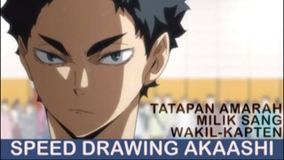 Tatapan Amarah Akaashi (Speed Drawing)