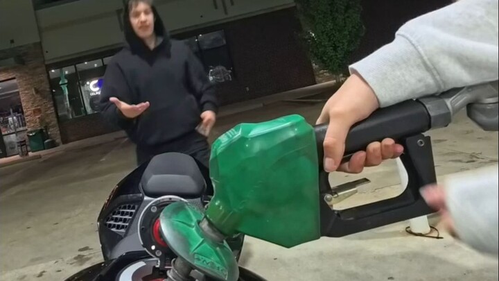 She said, "You're welcome..."