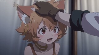 Patting the cute fox loli