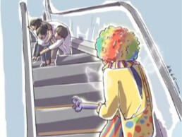 Khoảnh khắc này, anh ta không phải là một chú hề, mà là một thiên thần.